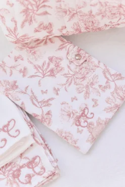 Tartine et Chocolat Housse de carnet de santé Imprimé inspiration Toile de Jouy rose| Toile De Jouy Rose|Sacs À Langer - Nids D'Ange