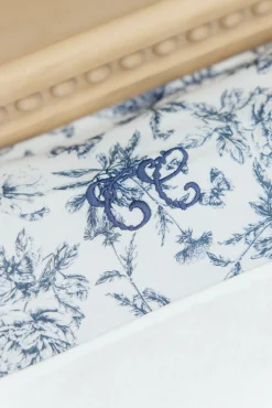 Tartine et Chocolat Housse de matelas à langer Imprimé inspiration toile de jouy bleu| Toile De Jouy Bleu|Linges - Accessoires De Bain