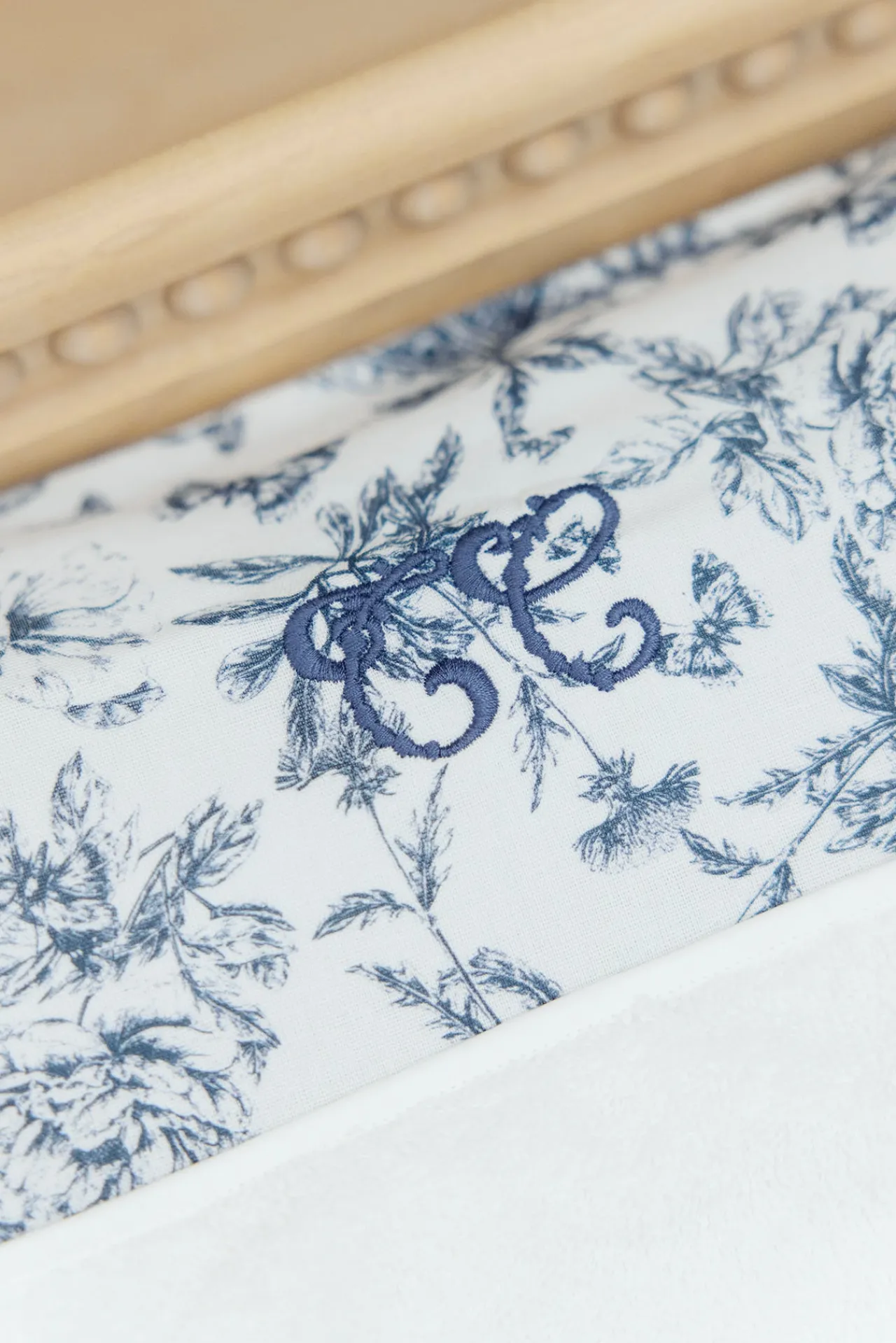 Tartine et Chocolat Housse de matelas à langer Imprimé inspiration toile de jouy bleu| Toile De Jouy Bleu|Linges - Accessoires De Bain