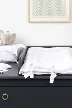 Tartine et Chocolat Housse de matelas à langer Monogramme blanc| Monogramme|Linges - Accessoires De Bain