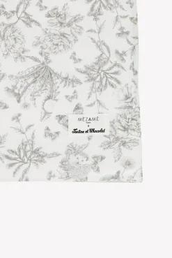 Tartine et Chocolat Housse imprimée toile de jouy gris Mèzamé x| Toile De Jouy Gris|Tapis D'Éveil