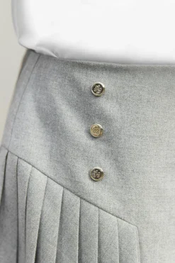 Tartine et Chocolat Jupe Gris plis religieux|Enfant Shorts - Jupes