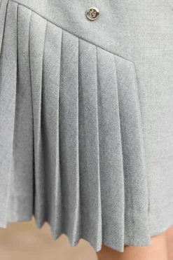 Tartine et Chocolat Jupe Gris plis religieux|Enfant Shorts - Jupes
