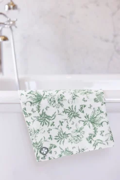 Tartine et Chocolat Lange Abbaye des Vaux de Cernay x| Toile De Jouy Vert|Accessoires - Chaussons