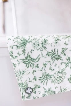 Tartine et Chocolat Lange Abbaye des Vaux de Cernay x| Toile De Jouy Vert|Accessoires - Chaussons