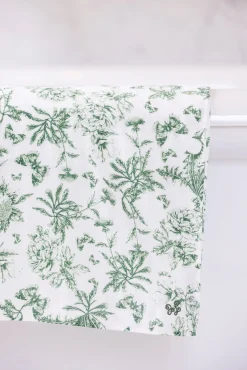 Tartine et Chocolat Lange Abbaye des Vaux de Cernay x| Toile De Jouy Vert|Accessoires - Chaussons