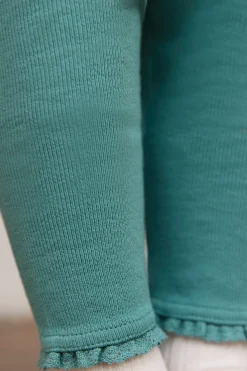 Tartine et Chocolat Legging Emeraude dentelle| Pantalons - Shorts