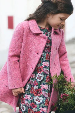 Tartine et Chocolat Manteau Magenta en laine|Enfant Manteaux - Vestes