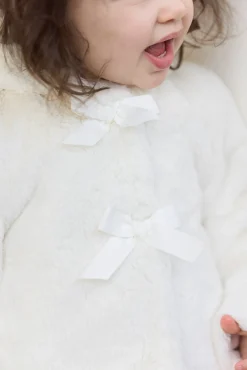 Tartine et Chocolat Manteau Ecru imitation fourrure| Manteaux - Pilotes