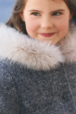 Tartine et Chocolat Manteau Gris foncé en laine|Enfant Manteaux - Vestes