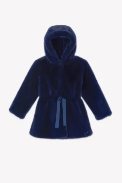 Tartine et Chocolat Manteau Marine imitation fourrure|Enfant Manteaux - Vestes