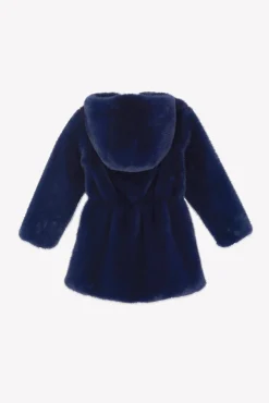 Tartine et Chocolat Manteau Marine imitation fourrure|Enfant Manteaux - Vestes