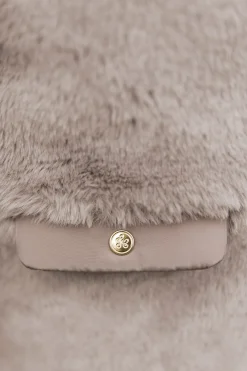 Tartine et Chocolat Manteau Taupe imitation fourrure|Enfant Manteaux - Vestes