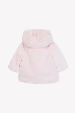 Tartine et Chocolat Manteau Rose pâle imitation fourrure| Manteaux - Pilotes