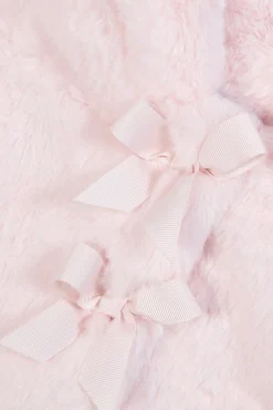 Tartine et Chocolat Manteau Rose pâle imitation fourrure| Manteaux - Pilotes