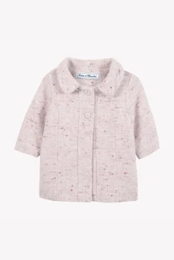 Tartine et Chocolat Manteau Rose pâle en laine| Manteaux - Pilotes