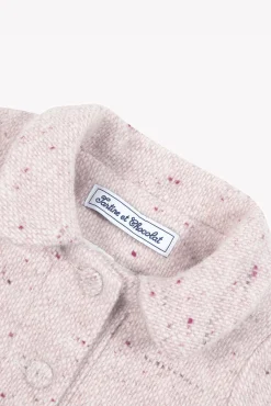 Tartine et Chocolat Manteau Rose pâle en laine| Manteaux - Pilotes