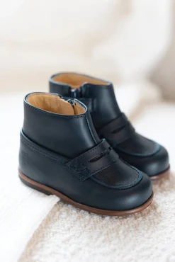 Tartine et Chocolat Mocassins Cuir Marine| Souliers|Chaussures