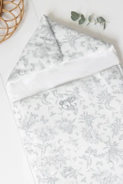 Tartine et Chocolat Nid d'ange Imprimé inspiration toile de jouy gris| Toile De Jouy Gris|Sacs À Langer - Nids D'Ange