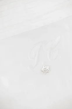 Tartine et Chocolat Nid d'ange Monogramme blanc| Monogramme|Sacs À Langer - Nids D'Ange