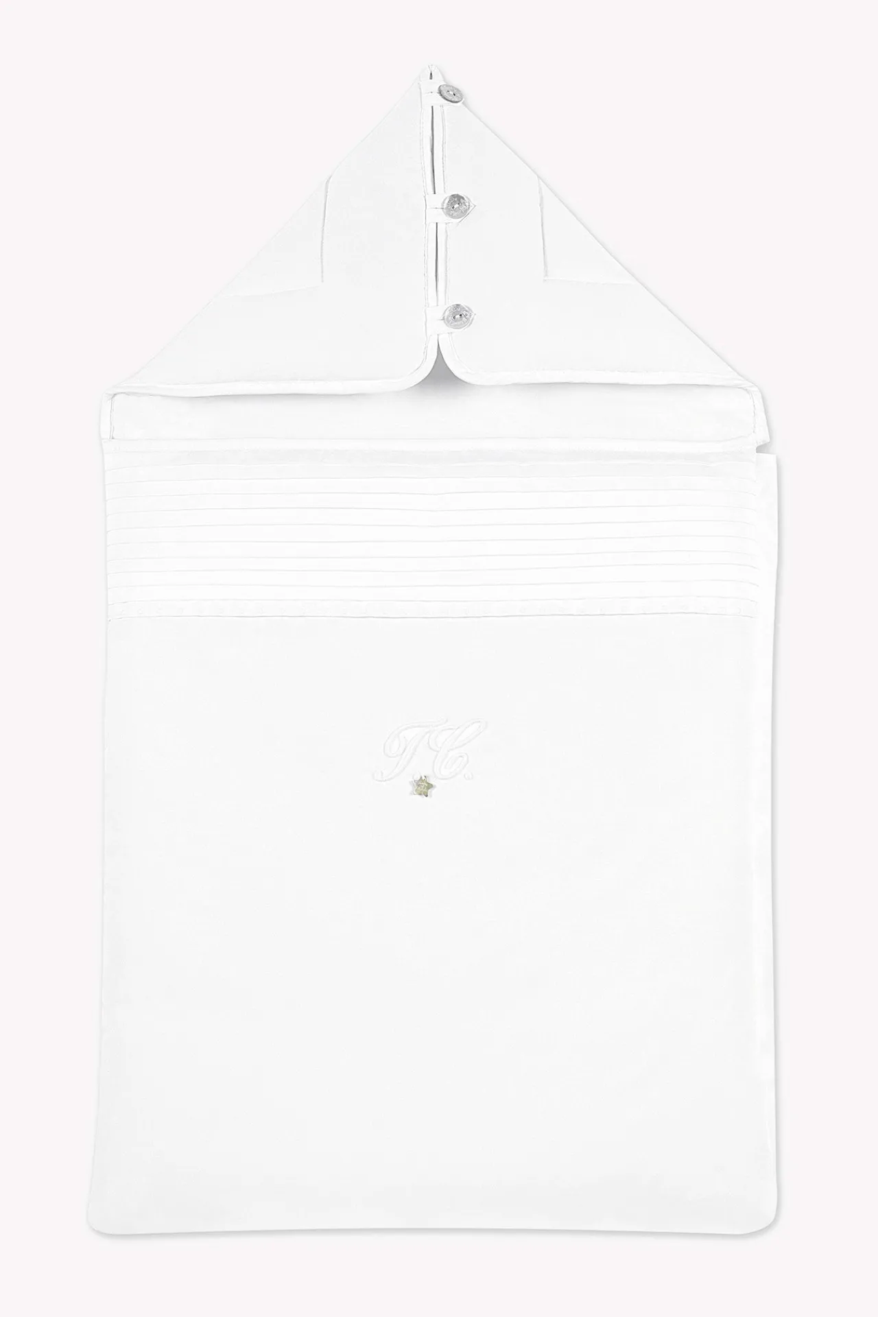 Tartine et Chocolat Nid d'ange Monogramme blanc| Monogramme|Sacs À Langer - Nids D'Ange