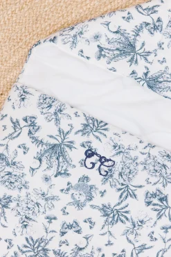 Tartine et Chocolat Nid d'ange Imprimé inspiration toile de jouy bleu| Sacs À Langer - Nids D'Ange|Toile De Jouy Bleu