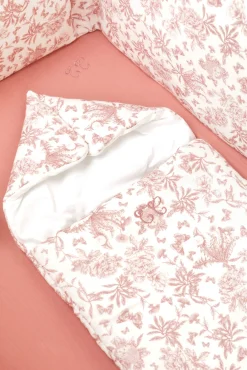 Tartine et Chocolat Nid d'ange Imprimé inspiration Toile de Jouy rose| Toile De Jouy Rose|Sacs À Langer - Nids D'Ange