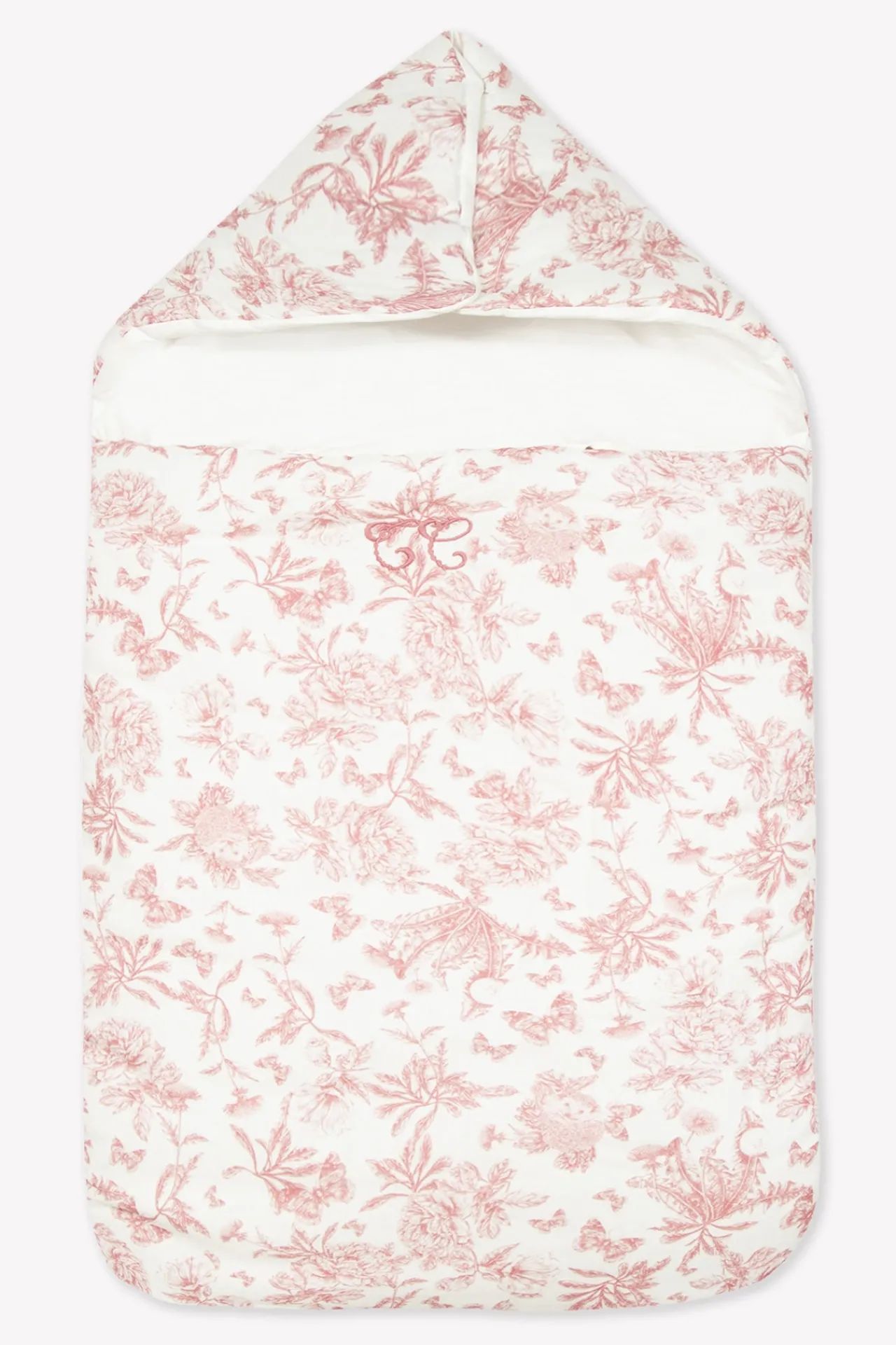 Tartine et Chocolat Nid d'ange Imprimé inspiration Toile de Jouy rose| Toile De Jouy Rose|Sacs À Langer - Nids D'Ange
