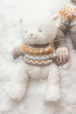 Tartine et Chocolat Ourson + Pull Beige jacquard gaston| Ourson, Gaston|Peluches