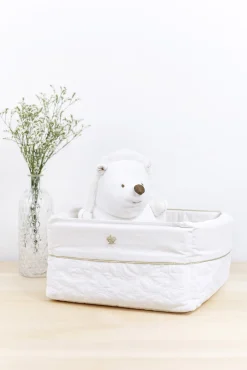 Tartine et Chocolat Panière Délicatesse nacre| Délicatesse Nacre|Linges - Accessoires De Bain