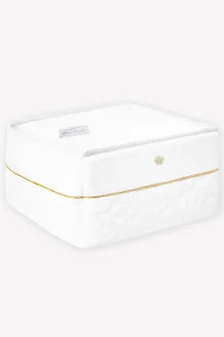 Tartine et Chocolat Panière Délicatesse nacre| Délicatesse Nacre|Linges - Accessoires De Bain