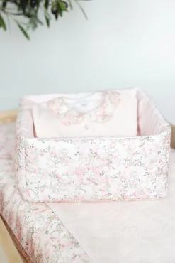 Tartine et Chocolat Panière Imprimé fleuri jardin hivernal| Jardin Hivernal|Linges - Accessoires De Bain