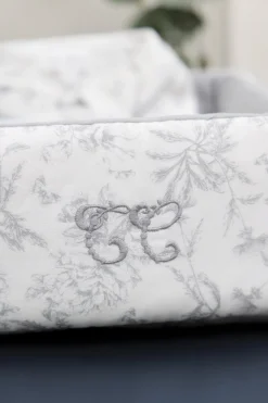 Tartine et Chocolat Panière Imprimé inspiration toile de jouy gris| Toile De Jouy Gris|Linges - Accessoires De Bain
