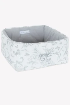 Tartine et Chocolat Panière Imprimé inspiration toile de jouy gris| Toile De Jouy Gris|Linges - Accessoires De Bain