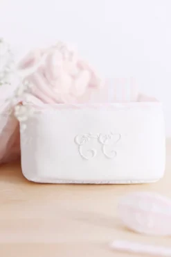 Tartine et Chocolat Panière Garda rose pâle| Garda Rose|Linges - Accessoires De Bain