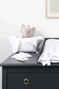 Tartine et Chocolat Panière Monogramme blanc| Monogramme|Linges - Accessoires De Bain