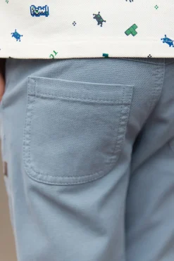 Tartine et Chocolat Pantalon Bleu grisé poches|Enfant Pantalons - Shorts