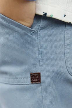 Tartine et Chocolat Pantalon Bleu grisé poches|Enfant Pantalons - Shorts