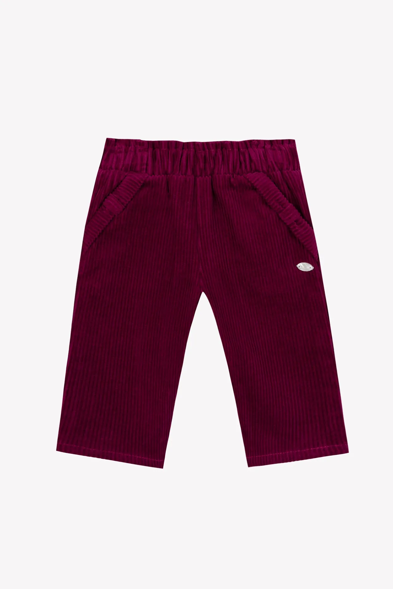 Tartine et Chocolat Pantalon Prune velours nœud| Pantalons - Shorts