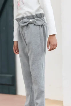 Tartine et Chocolat Pantalon Gris chiné en flanelle|Enfant Pantalons