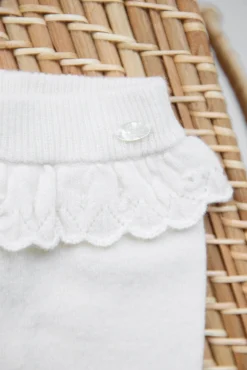 Tartine et Chocolat Pantalon Ecru avec jeux de volants| Pantalons - Leggings