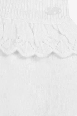 Tartine et Chocolat Pantalon Ecru avec jeux de volants| Pantalons - Leggings