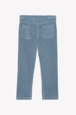 Tartine et Chocolat Pantalon Bleu grisé en velours|Enfant Pantalons - Shorts