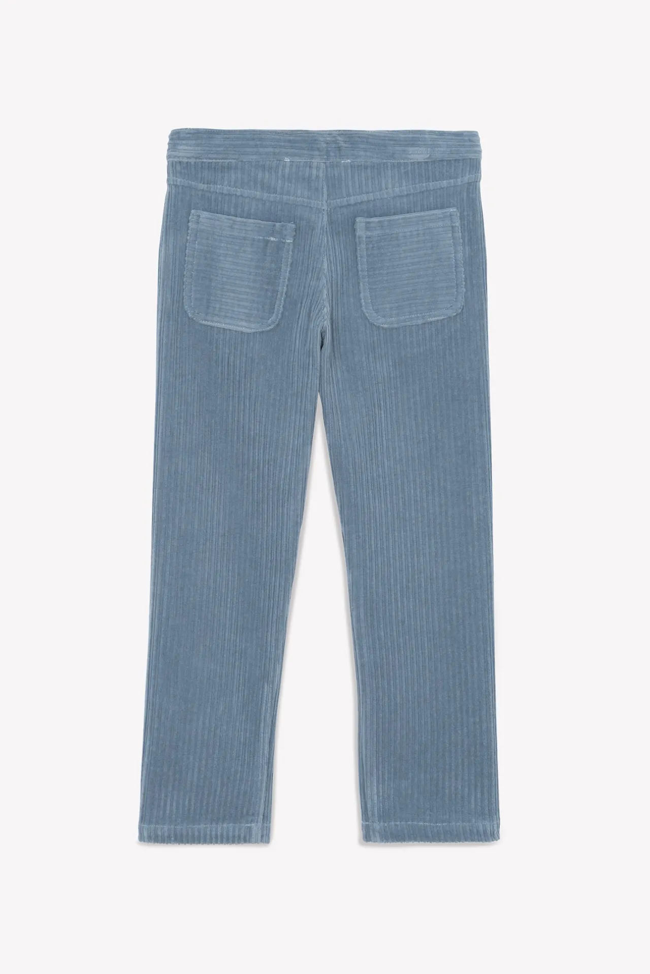 Tartine et Chocolat Pantalon Bleu grisé en velours|Enfant Pantalons - Shorts