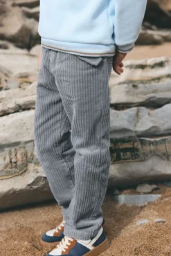 Tartine et Chocolat Pantalon Gris chiné en velours|Enfant Pantalons - Shorts