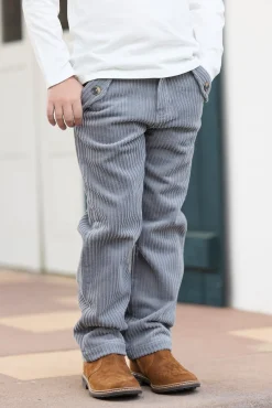 Tartine et Chocolat Pantalon Gris chiné en velours|Enfant Pantalons - Shorts
