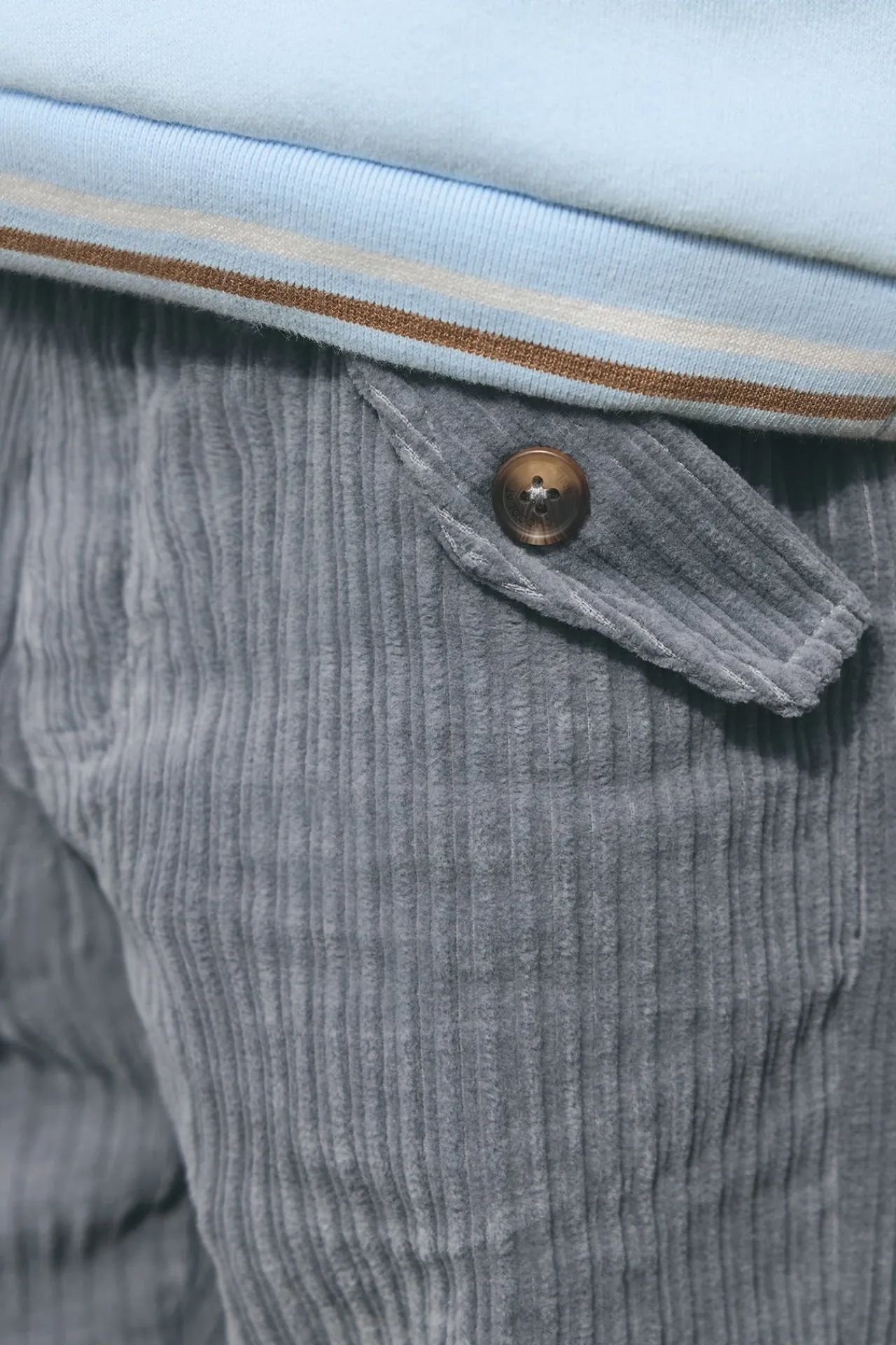 Tartine et Chocolat Pantalon Gris chiné en velours|Enfant Pantalons - Shorts
