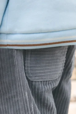 Tartine et Chocolat Pantalon Gris chiné en velours|Enfant Pantalons - Shorts