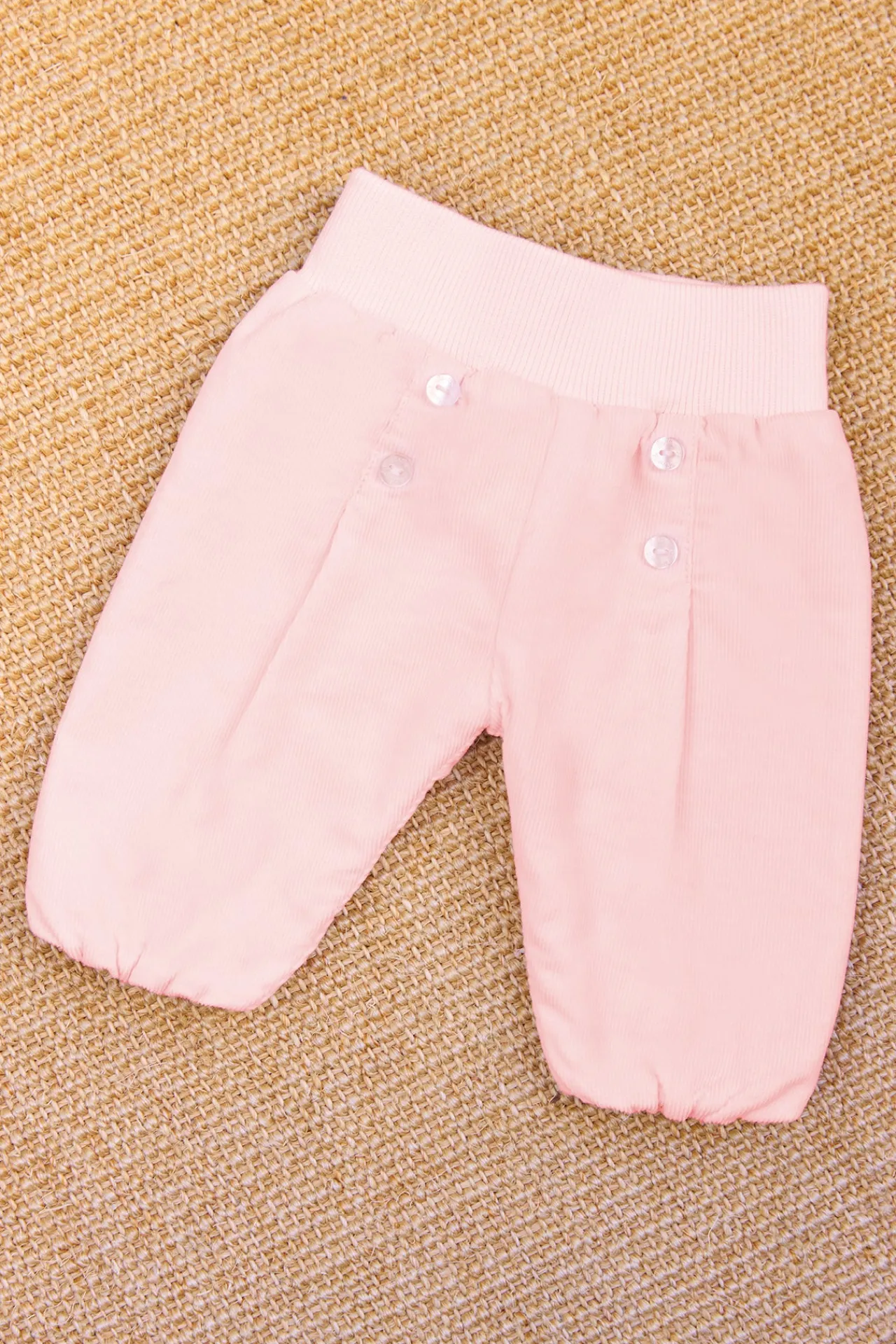 Tartine et Chocolat Pantalon Rose pâle en coton| Pantalons - Leggings