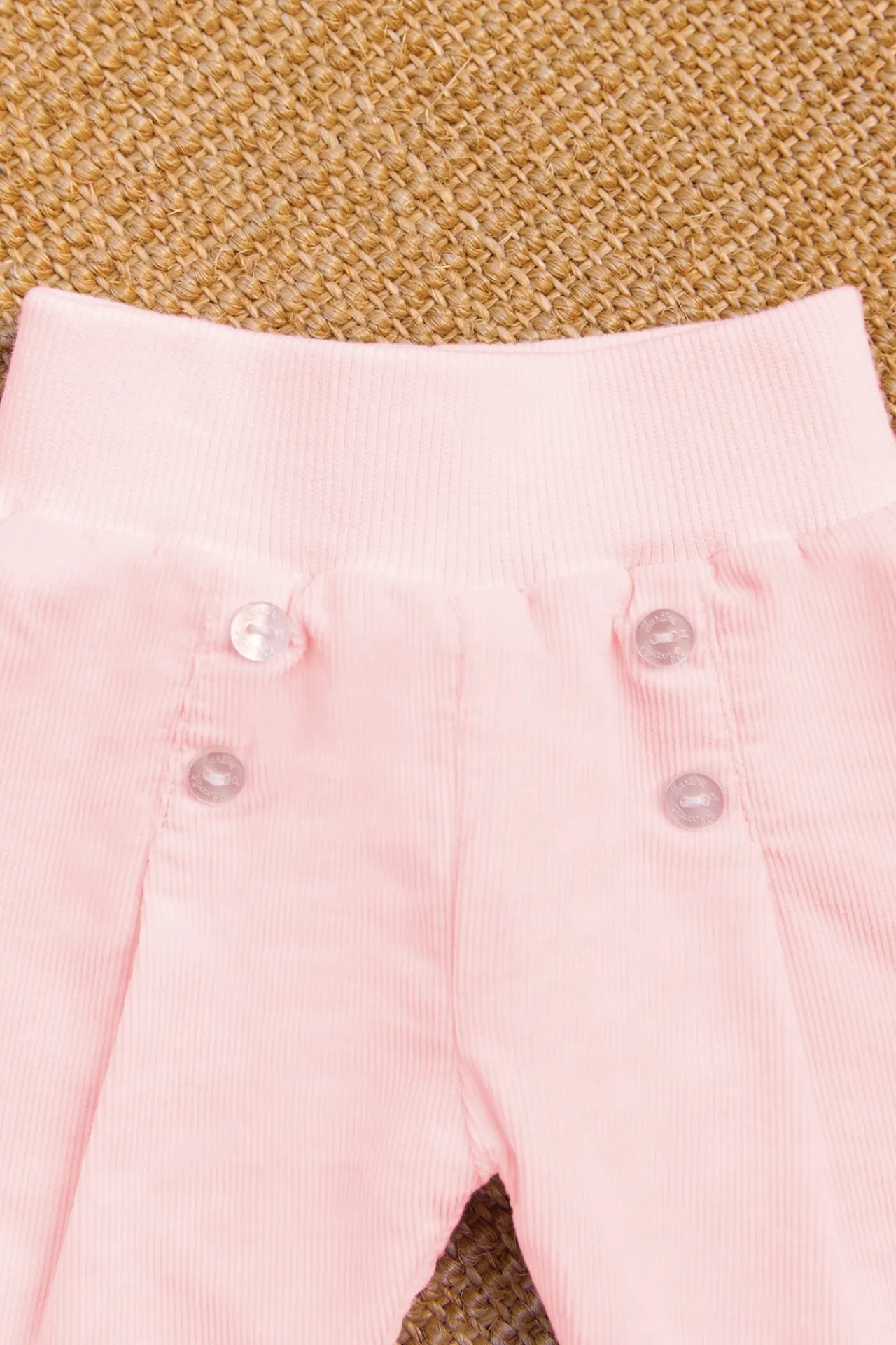 Tartine et Chocolat Pantalon Rose pâle en coton| Pantalons - Leggings